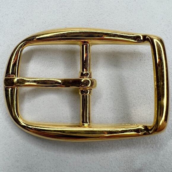 Vintage Gold Tone Simple Basic Belt Buckle for up to 1 Inch Belt - Picture 1 of 8